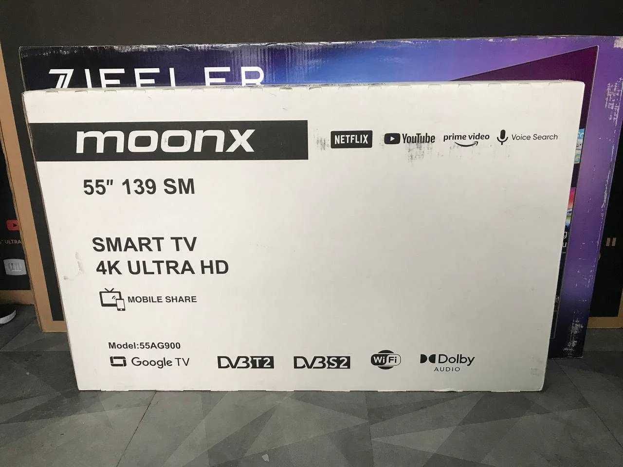 Телевизор Moonx 43 55 smart tv arzon Первые руки Гарантия