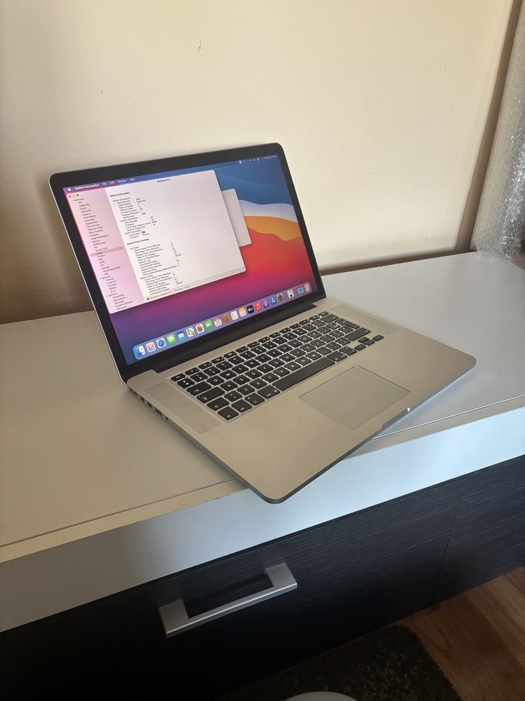 Macbook Pro 15 Retina 2014• i7• 16gb • 512• 465 cicluri• Model A1398