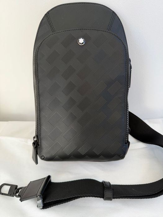 Sling Bag Montblanc Extreme 3.0 Black si Ink Blue