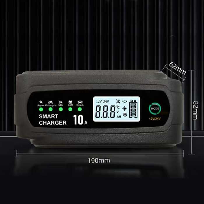 Смарт зарядно за акумулатор PA1186 – 12V24V, 10A, AGMGELSTD