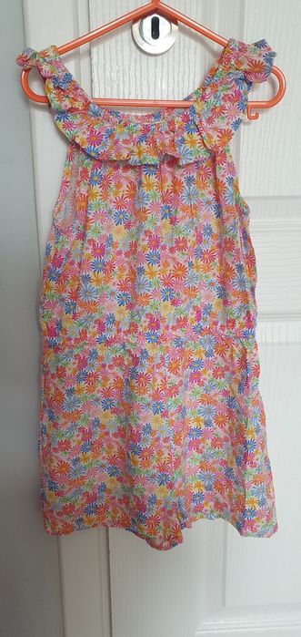 Rochie unicorn, salopeta,fusta marimea 116-122