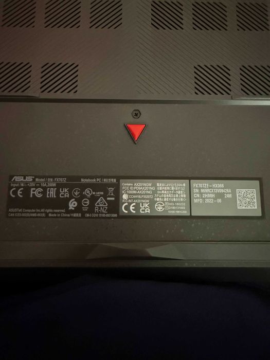 Laptop Gaming ASUS TUF F17 + factura