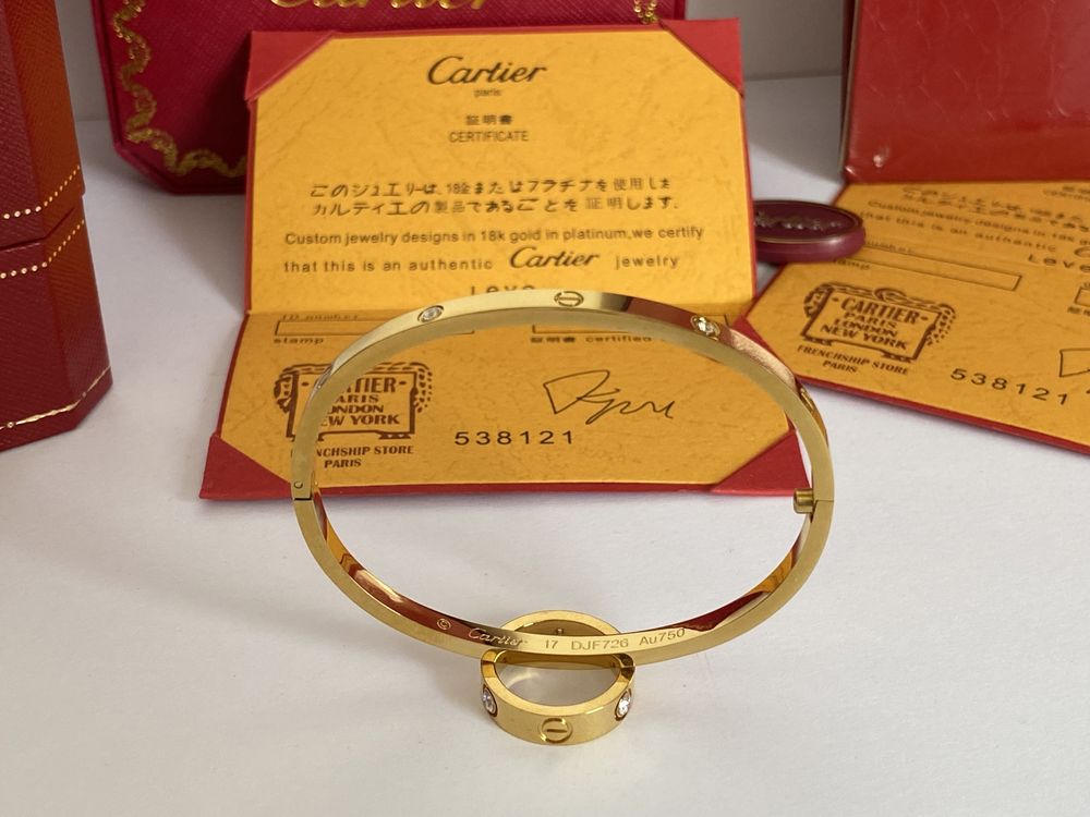 Brățară Cartier LOVE Slim 17 Gold 18K Diamond