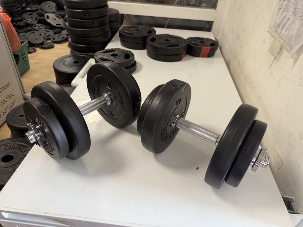 Gantere reglabile noi Germany, set 10 kg+10 kg=20 kg. Pret promo 150 l