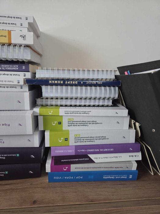 Pachet complet de cărți și fișe juridice pentru examenul Barou/INM