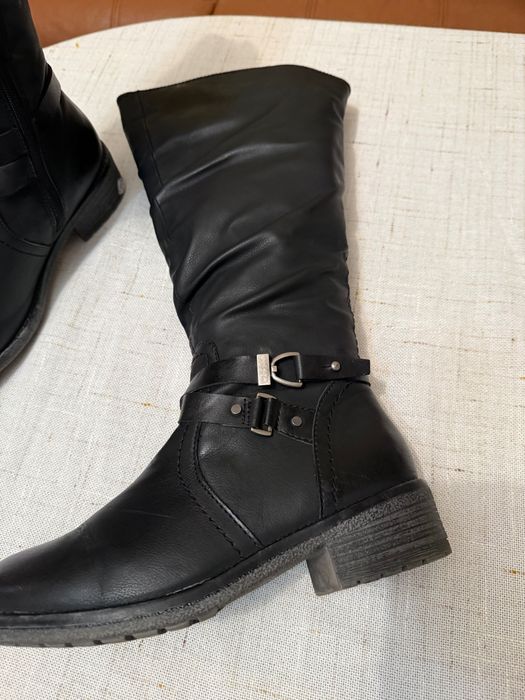 Нови дамски ботуши еко кожа