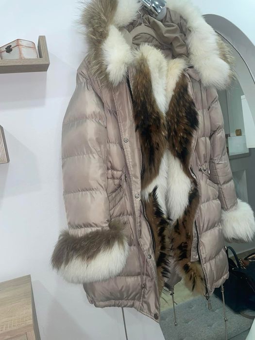 Parka blana natural vulpe
