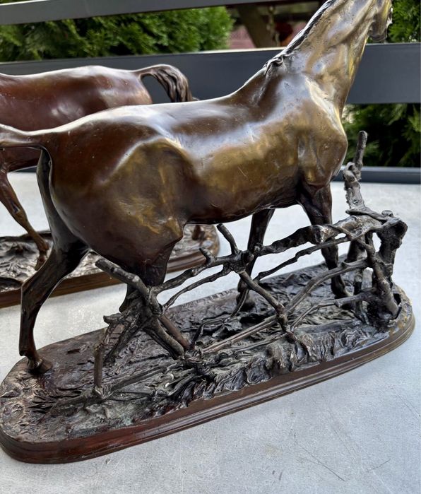 Vand Statuete bronz P.J. Mêne „Djinn Étalon Barbe”aduse din Paris 1856