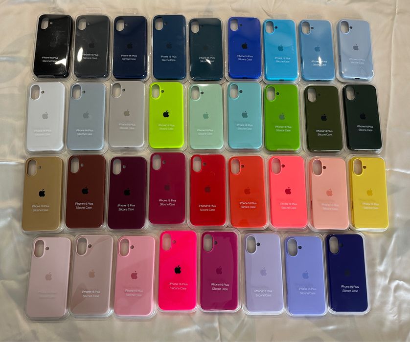 Husa silicon logo iPhone 16 15 14 13 12 17 Air Plus Pro Max