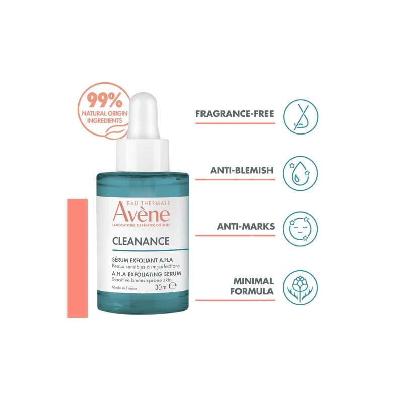 Avene Cleanance ексфолиращ серум A. H. A.