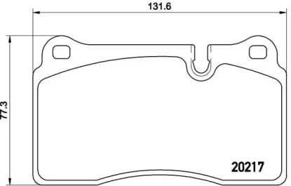 ( Колодки оригинальные тормозные передние BREMBO Land Rover, AUDI, VW)