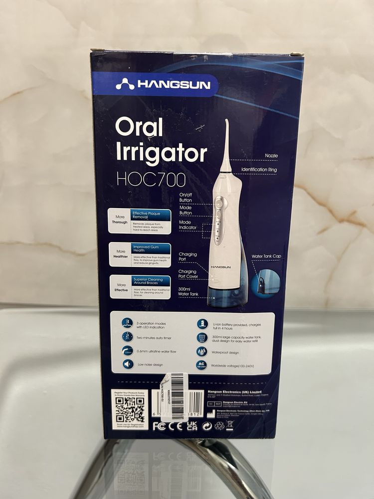 Irigator oral , bucal , portabil , fara fir - Hangsun HOC700 - NOU