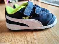 PUMA, 21 номер, естествена кожа, кецове/обувки/маратонки за момче