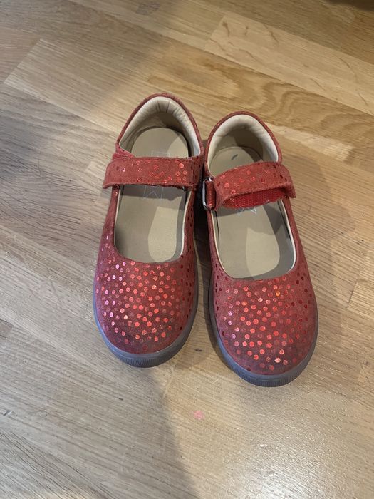 Balerini Rosii de piele nr 29