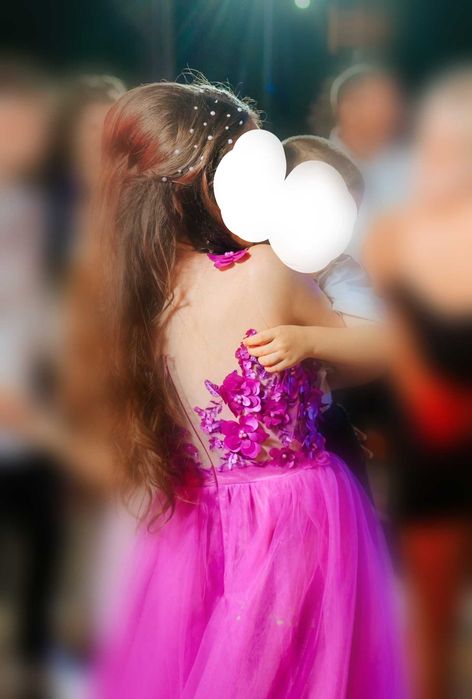 Rochie elegantă fuchsia