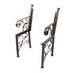 Vintage hand made mobilier gradina terase restaurante fier forjat lemn