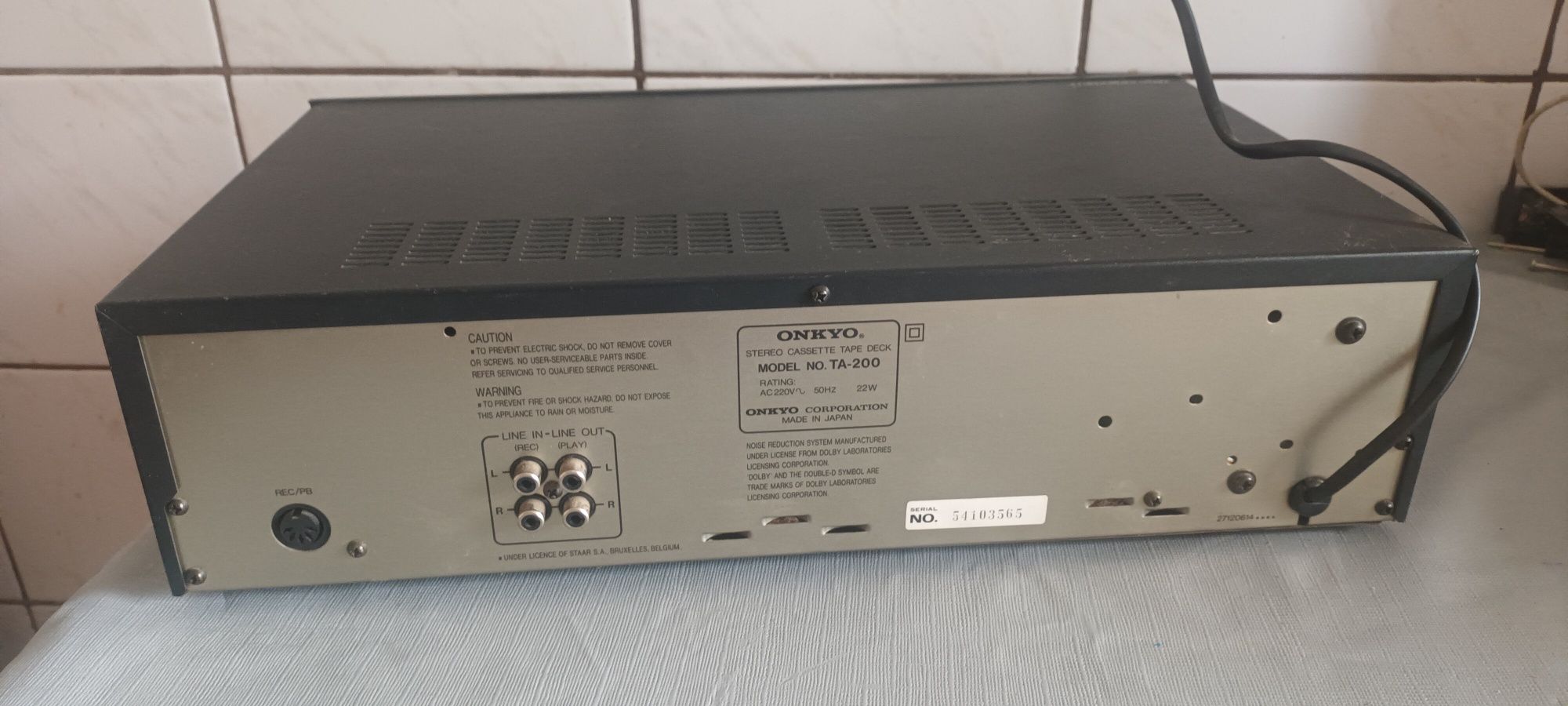 Deck Onkyo model TA200