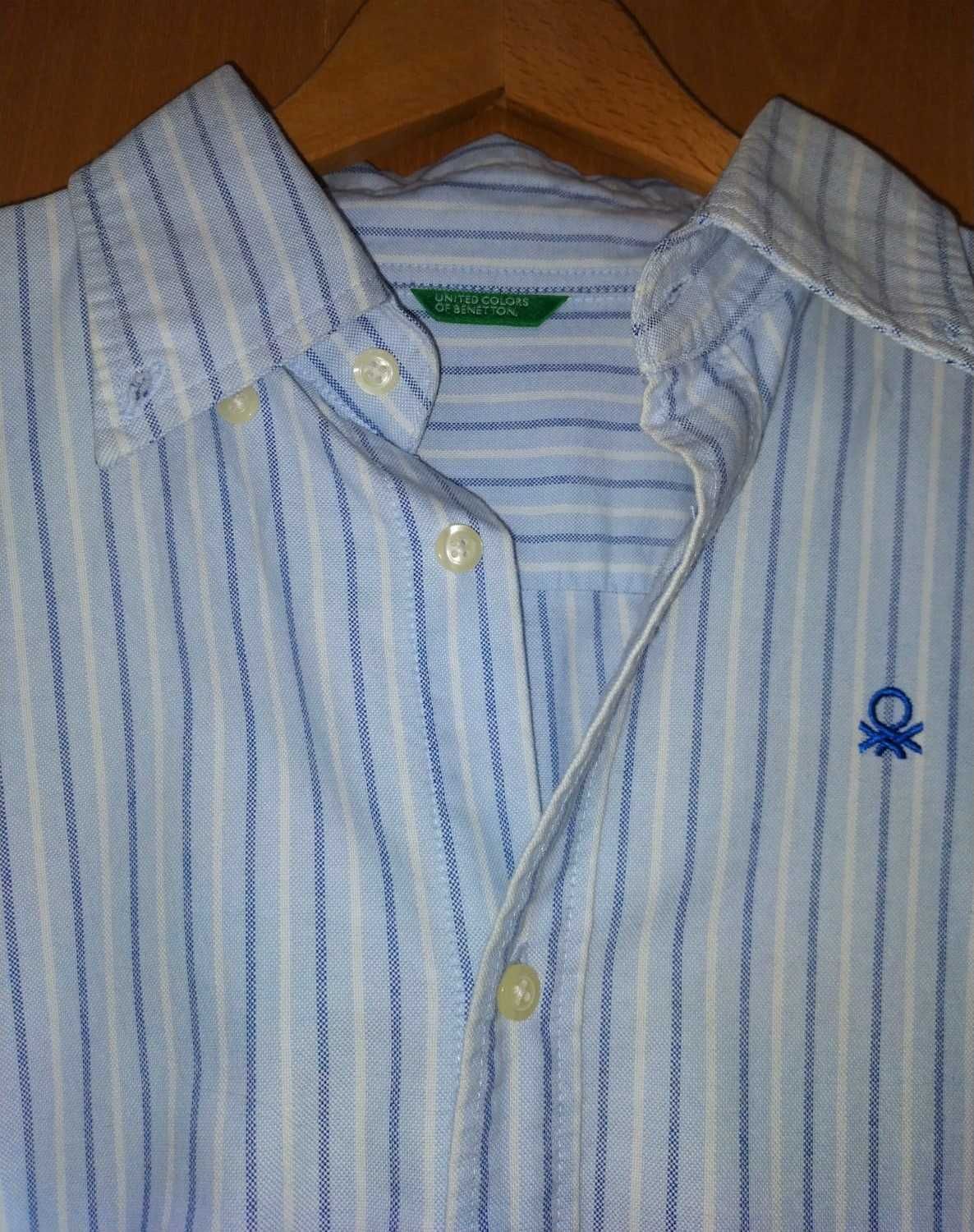 Нова перфектна мъжка риза United Colors of Benetton Бенетон, размер М