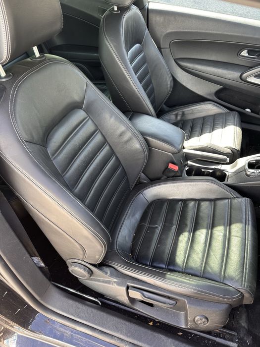 Кожен салон с подгрев фв сироко / кожени седалки vw scirocco