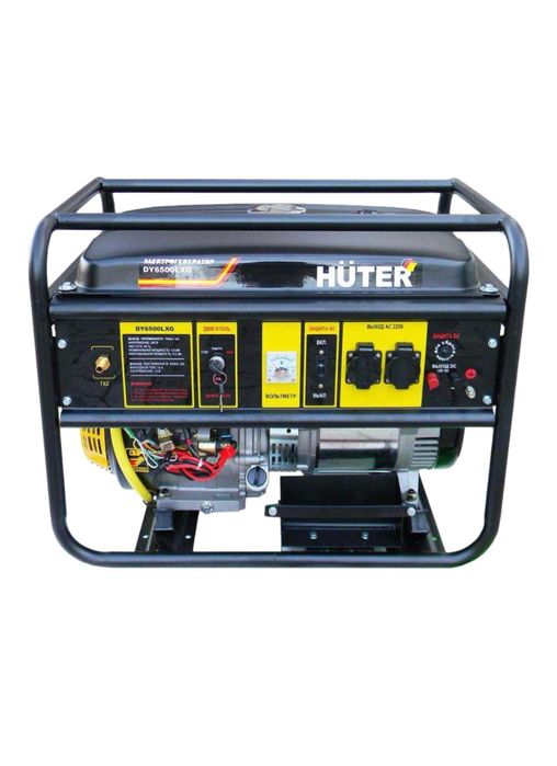 Электростанция газо-бензиновая Huter 5 кВт 1 (220 В), DY6500LXG
