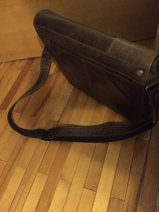 Geanta laptop din piele