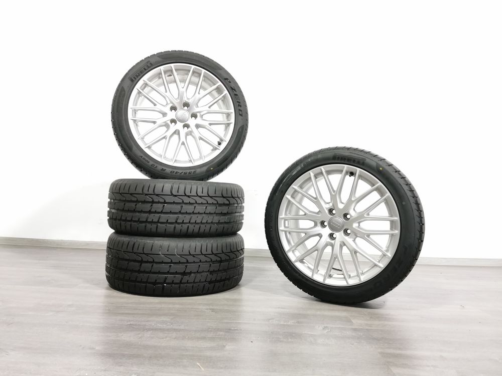 Roti vara Audi A6 C7 Jante 19 cu anvelope 255/40 R19 7mm Vara Impecabi