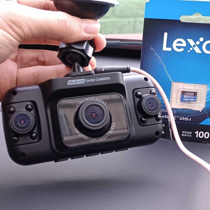 Видеорегистратор 3 камеры 360° Из Америки! WI-Fi GPS Приложение США