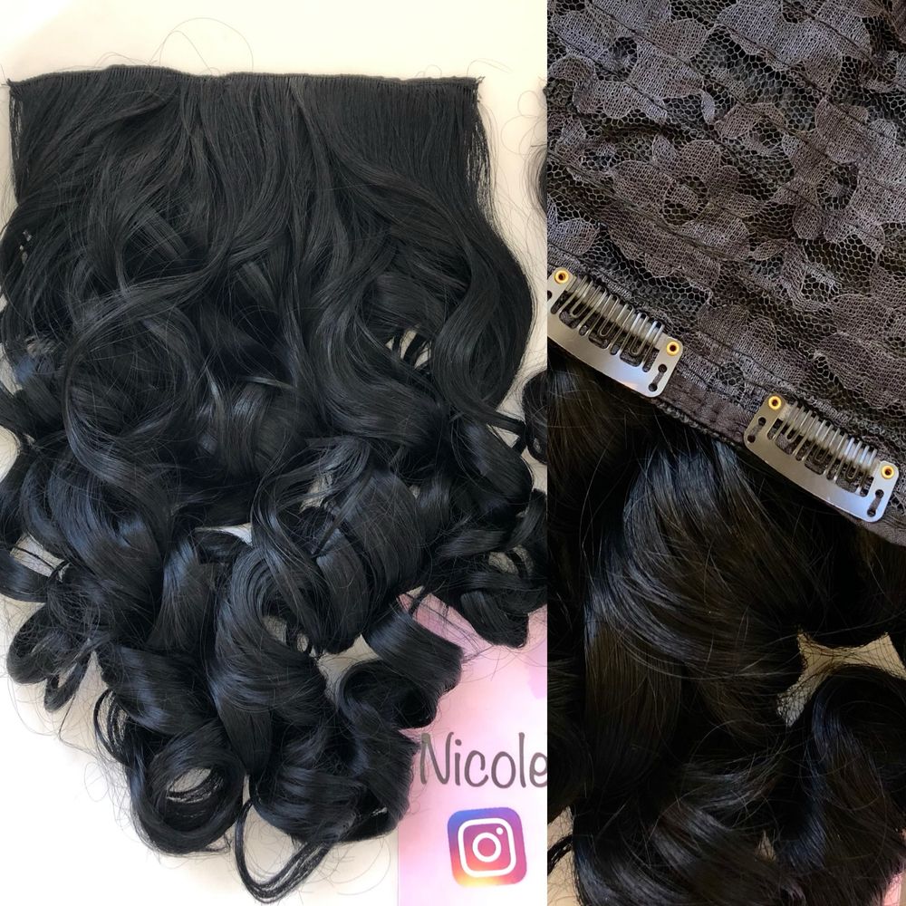Extensii de par model ondulat tip tresa/mesa cu clips