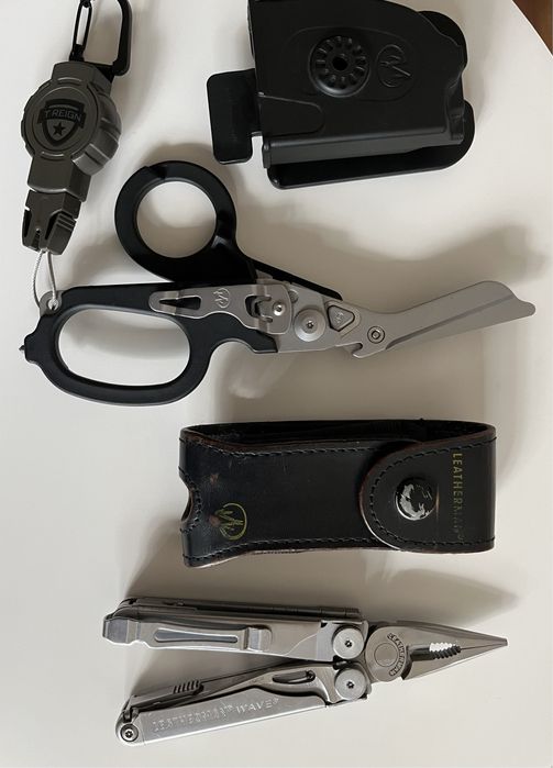Leatherman Multitool Wave,Raptor+T-Reign Retractor USA