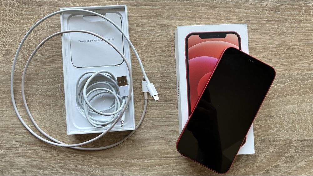 Iphone 12 64GB Red Перфектен Battery 86%