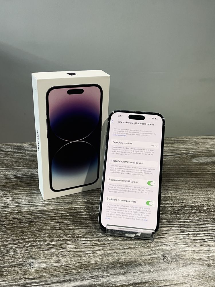 iPhone 14 Pro Purple, 128GB, Baterie 93%
