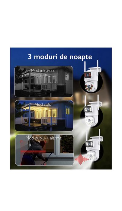 Camera de supraveghere WiFi 4K interior/exterior