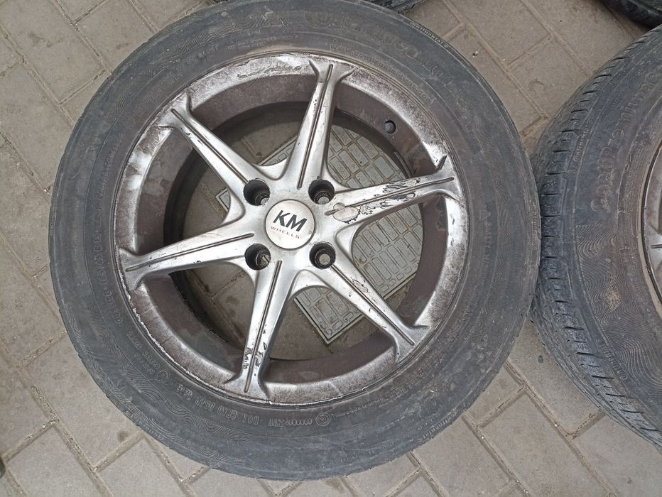 Jante aliaj 4*108 Peugeot anvelope continental 185/65/15