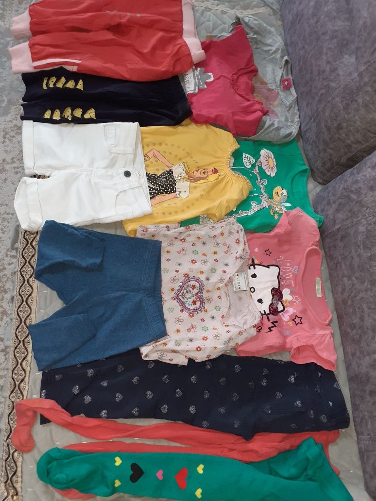 Пакет одежды для девочек от года 4 лет