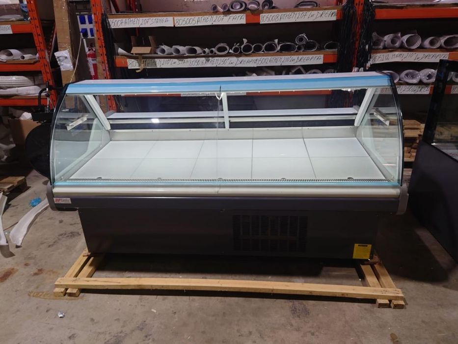 Vitrina orizontala NARO 150cm / INOX / Ventilata