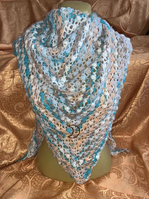 Sal esarfa mare crosetat mohair