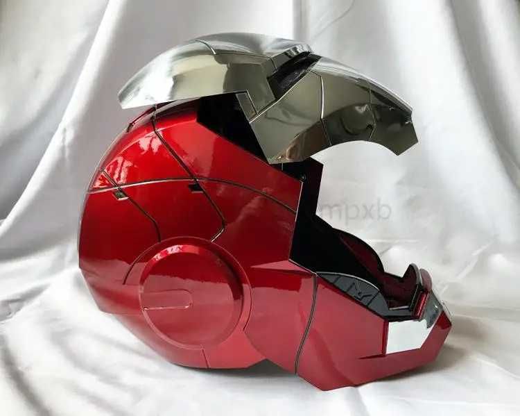 Реалистична Моторизирана маска Iron Man Железния човек Гласови команди