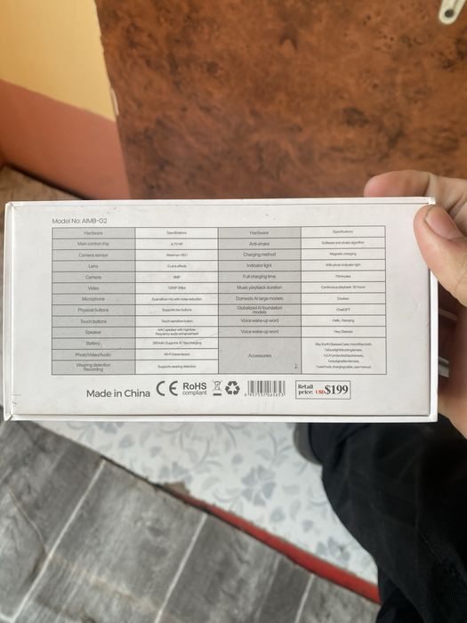 Ai glasses videoga oluvchi achki Ray Ban 1x1 copy yangi