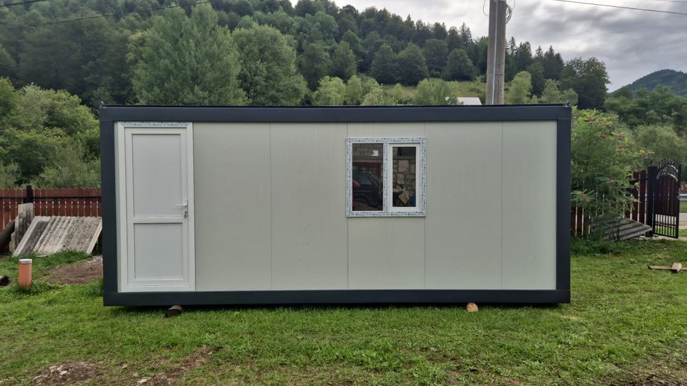 Vând containere cu vitrina, birou, SGR, VeSTIAR, paza, sanitar,cazare