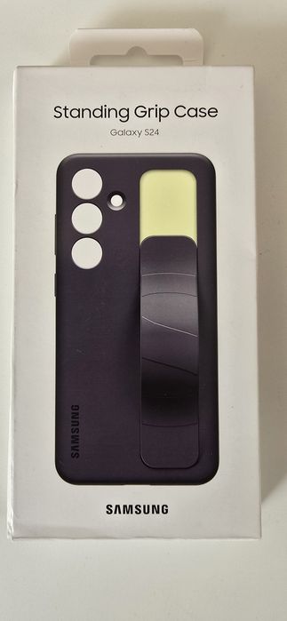Carcasa Standing Grip pentru Samsung S24 Mov/ Dark Violet -Noua, sigil