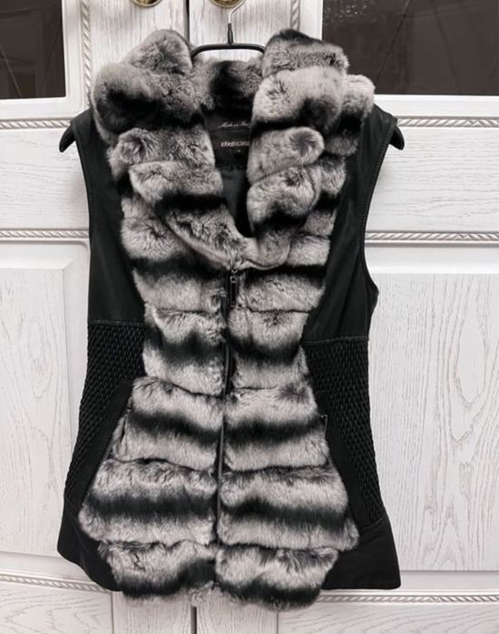 Безоукавка жилетка Шиншилла