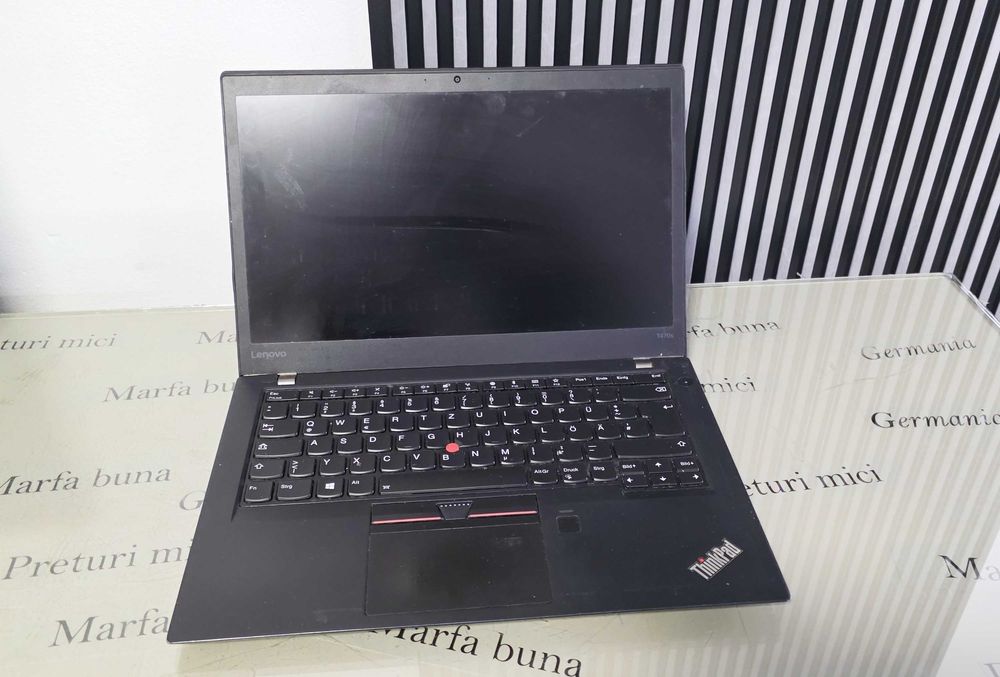 Laptop core i7 gen 7 - Lenovo T470s - functional dar display spart