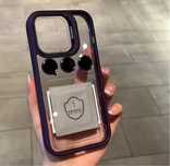 IPHONE 14/15/16/PRO/MAX/PLUS - Husa Hybrid Stand + Folie Cercuri