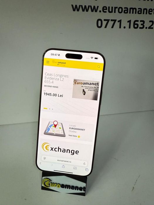 Telefon mobil Apple iPhone 16 Pro Max, 256GB, 5G, Desert Titanium -G-