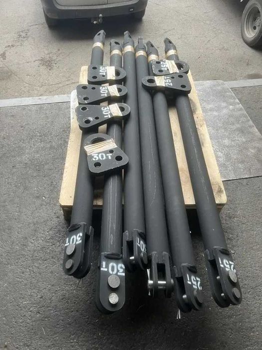 Жесткая сцепка для авто УСИЛЕННАЯ 3О тонн, со сменными петлями 2 шт.