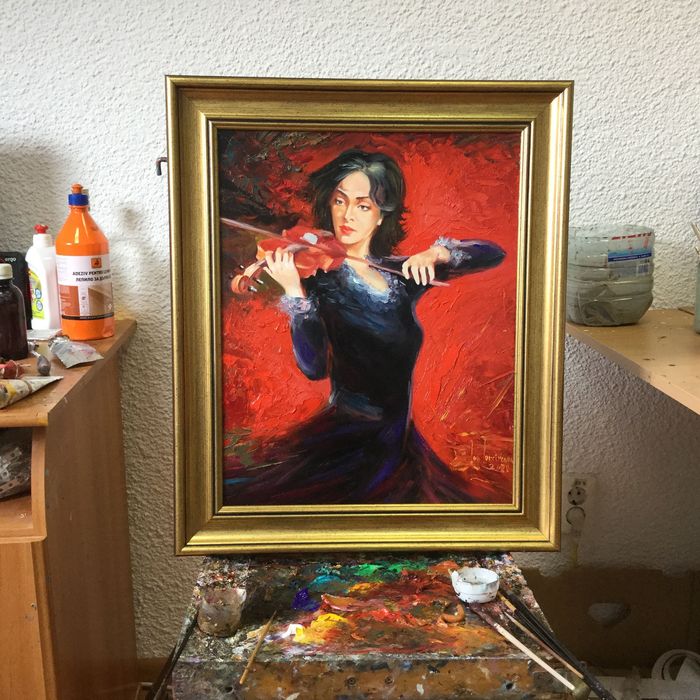 portete la comanda pictate manual,caricaturi( NU DIGITALE) ulei pinza