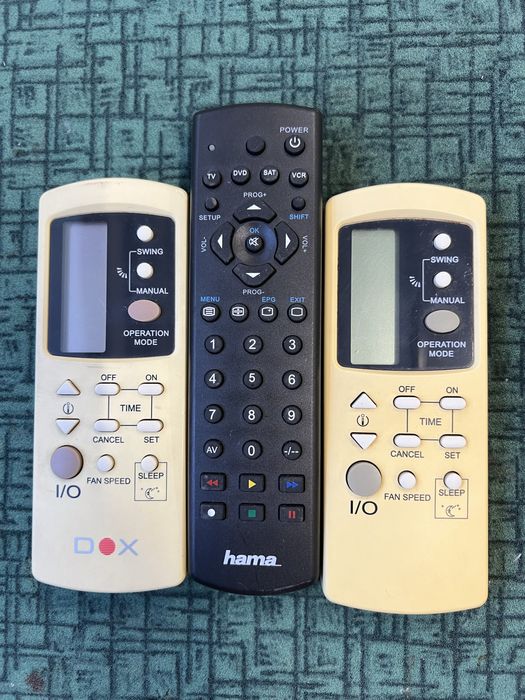 Telecomanda dox Simbio ac aer condiționat și Hama televizor tv