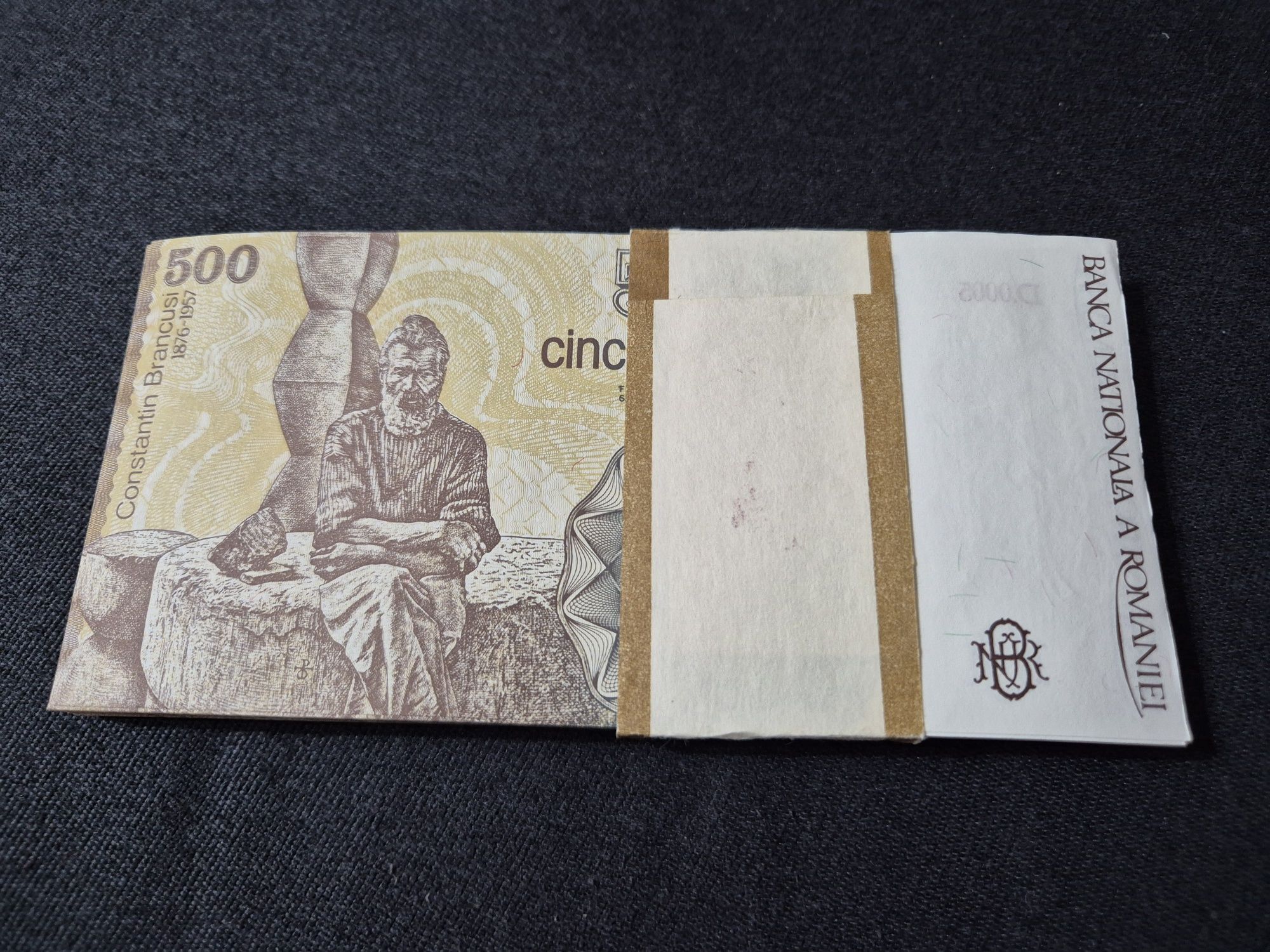 Fisic 100 bancnote 500 lei 1991 Aprilie UNC