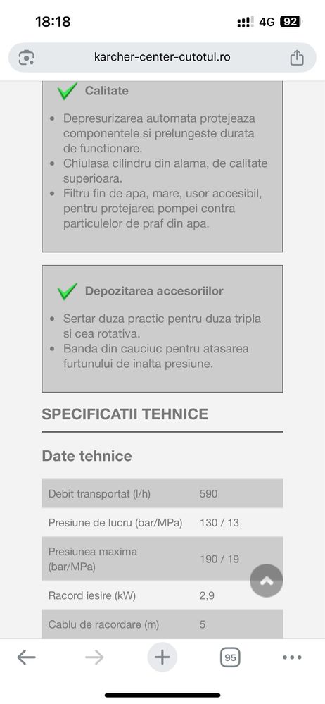 Karcher HD 6/13 C nou sigilat