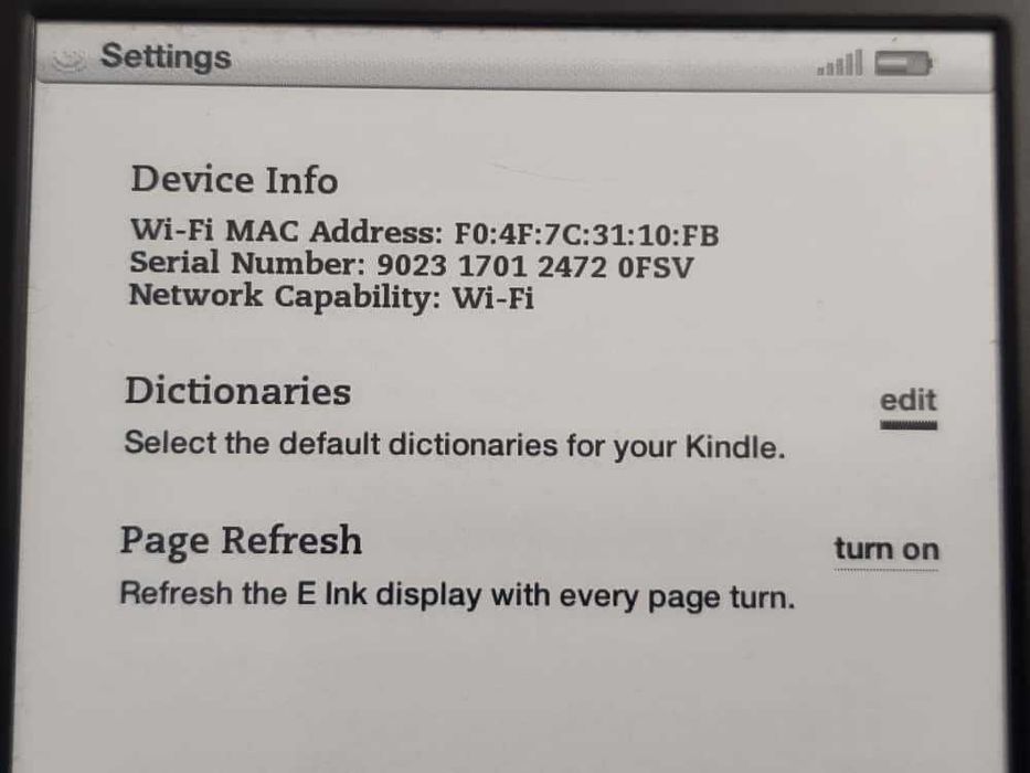 eBook Amazon Kindle 4 gen 2gb 6 Inch Wifi D01100 - poze reale